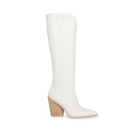 White Steve Madden Bronco Women's Knee-high Boots | PH 1328UTY